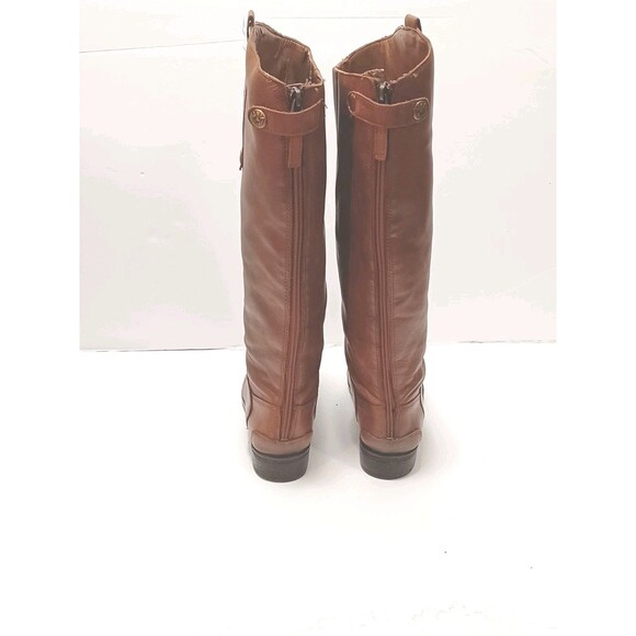 Sam Edelman Leather Penny Knee-High Riding Boots Whiskey Brown Size 7.5 - Picture 4 of 13